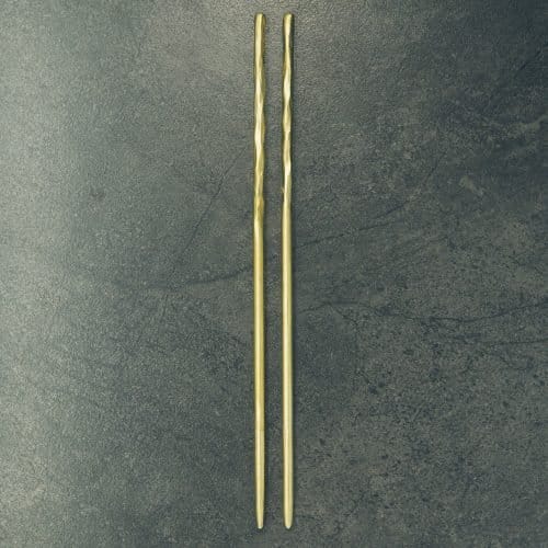 Hand Forged Hammered Brass Chopsticks