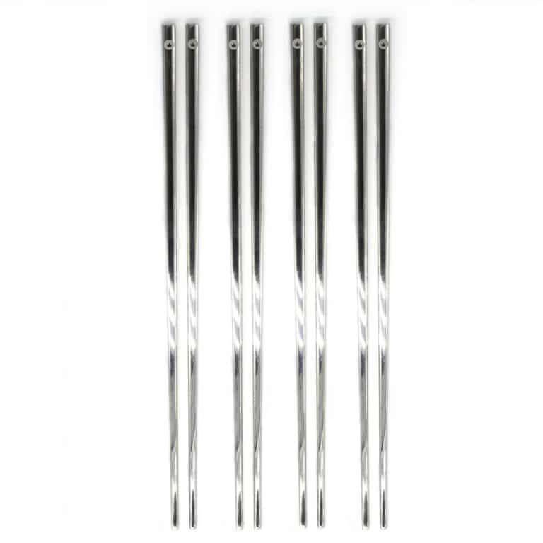 Silver Premium Chopstick Set Steel Chopsticks